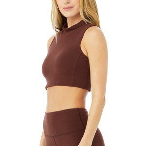 ALO Yoga Waffle Bra Tank - CHERRY COLA